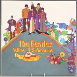 The Beatles - Yellow Submarine (PMC 7070) 2 red lines, record and cover appear EX