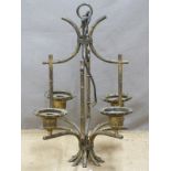 Hall or similar light fitting with four bulb holders, height 61cm