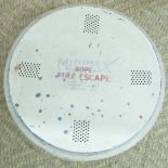 Vintage Minimax rope fire escape with test label dated 1938