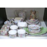 Royal Winton Chintz ware part tea set decorated in the Marion pattern, further Chintz ware,
