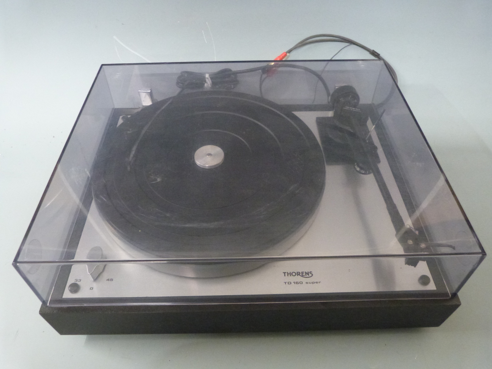 Thorens TD 160 record deck together with a Technics RS-B655 cassette deck / radio and a Panasonic - Image 5 of 6