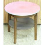 Coffee table with under shelf, diameter 60cm
