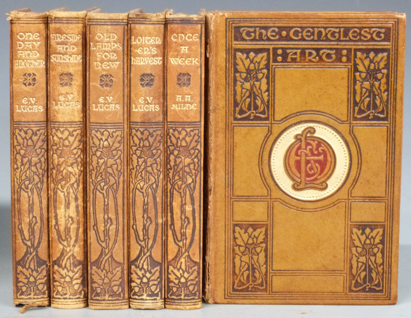 [Bindings] Novels of Joseph Conrad (c.1920s) comprising 19 volumes uniformly bound in leather with a - Image 2 of 4