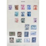 Five loose leaf albums containing an extensive collection of foreign stamps, all periods