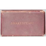 The Oxford Miniature Shakespeare published Henry Frowde 1903 complete in 12 volumes bound in leather