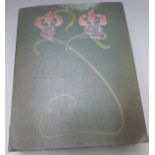 Circa WWI/ early 20thC postcard album containing WWI romantic style scenes 'The Vacant Chair', '