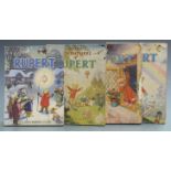 Four 1940's Daily Express Rupert Bear annuals