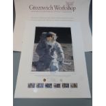 Alan Bean signed moon landing interest limited edition (12/100) print "Pete and Me", signed in