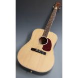 Levin 1960s acoustic guitar model LN-26, serial no 464427 with semi rounded back & individual nickel