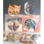 Fourteen shaped picture discs including AC/DC, Hawkwind, The Addicts, ZZ Top, Dio, Motorhead etc
