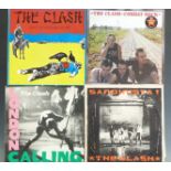 The Clash - Give 'Em Enough Rope (CBS82431) A1/B1, London Calling (CLASH3) black and white labels,