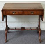 Reproduction sofa table, minL85 maxL130 x D61 x H74cm