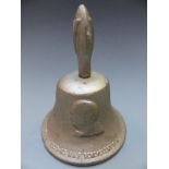 RAF 1939-45 Benevolent fund bell cast with metal from German aircraft shot down over Britain with '