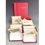 A large quantity of PHQ cards in four boxes and an album