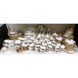 Approximately 170 pieces of Royal Albert Old Country Roses dinner, tea and decorative ware