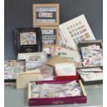 A box of all world stamps, very large quantity, loose and in packets
