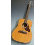 Kimbara 12 string acoustic guitar Japanese made for FCN England, model no. 7/V