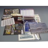 Great Britain miniature sheets, magic smiler sheet, souvenir booklets, PHQ cards