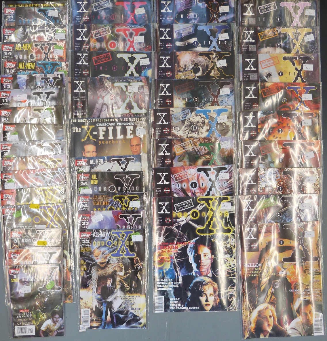 Approximately  43 Topps and Manga  X-Files comics.