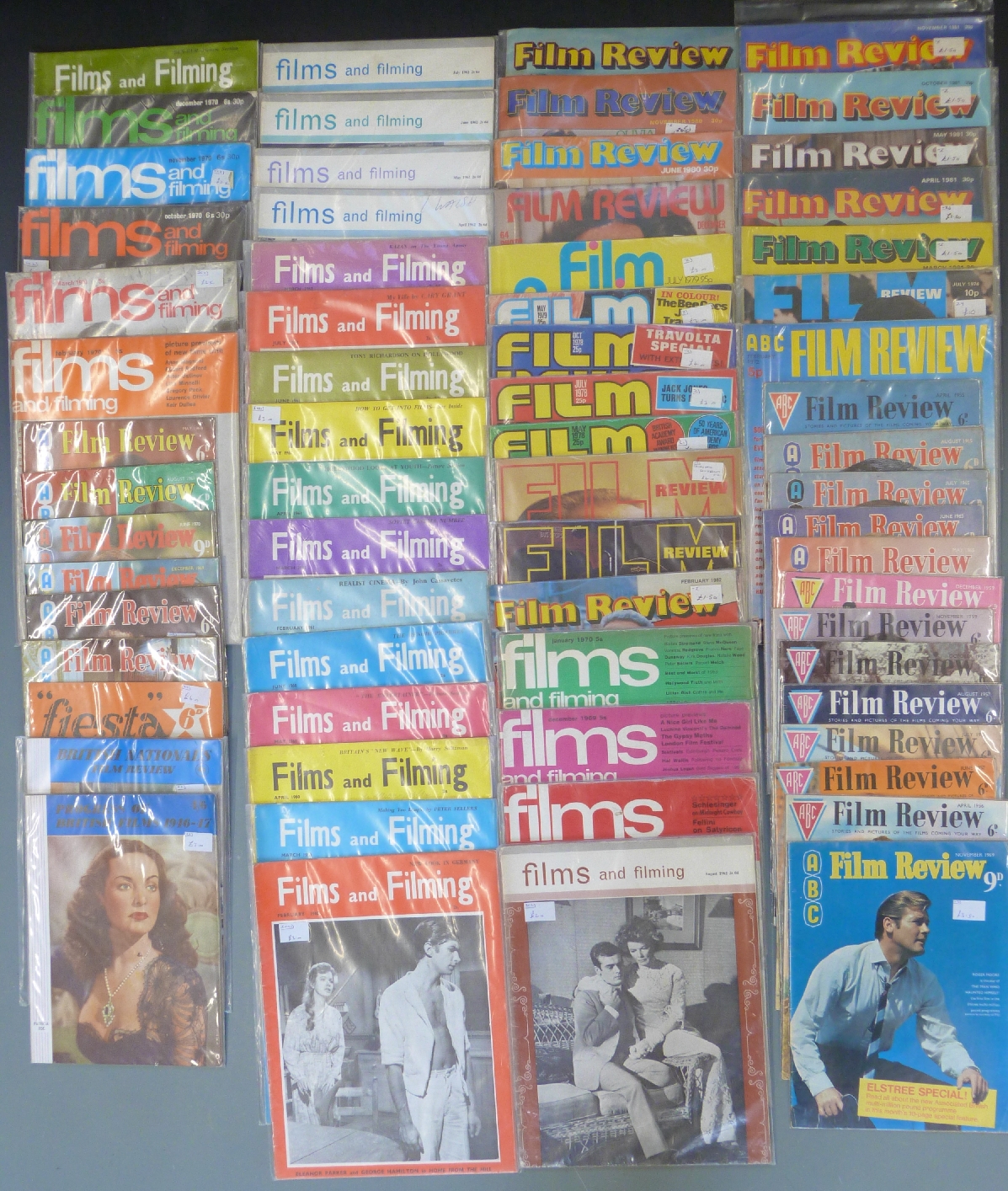 Approximately 85 Film and Music comics / magazines including Film and Filming, Film Reviews,