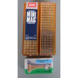 One-hundred-and fifty .22 rifle cartridges including CCI Mini Mag and Maxi Mag, all in original