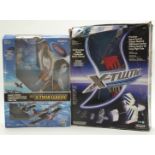 Two Silverlit X-Twin radio controlled model aeroplanes, both in original boxes.