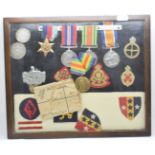 British Army medal group comprising WW1 War Medal and Victory Medal named to 38928 Pte A Husk,