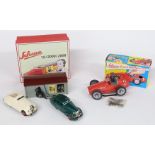 Two Schuco re-issue tinplate clockwork car sets Garage 15, Kommandoauto 2000 and Magico-Auto 2008