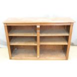 A 19thC mahogany and pine bookcase with adjustable shelving, W140 x D41 x H92cm