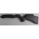 Weihrauch HW110 synthetic air rifle stock with semi-pistol grip and raised cheek piece.