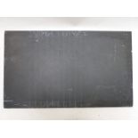 Slate shove ha'penny board, 45.5 x 77cm