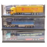 Three Corgi Modern Trucks 1:50 scale diecast model lorries Gulf Oil ERF Tanker 75101, Jack