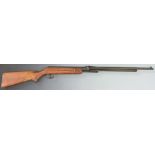 Relum Tornado Model 322 .22 air rifle with semi-pistol grip, raised cheek piece and adjustable