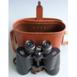Carl Zeiss Jena Binoctem 7x50 binoculars in original leather case