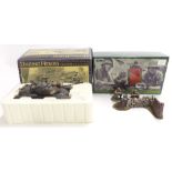 Two diecast model soldier sets Britains World War II Squads German Waffen SS MG42 Team 17147 and