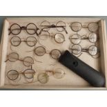 Twelve pairs of tortoiseshell effect vintage spectacles including one pair in Aristo Stratford-on-