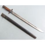 British 1907 pattern sword bayonet with cleaning hole in pommel, Wilkinson makers, some clear stamps