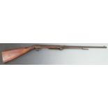 BSA Lincoln Jeffries .177 air rifle with chequered grip and adjustable sights and trigger, serial