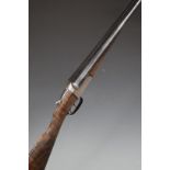Robert S Garden 12 bore side by side ejector shotgun with named and engraved locks, engraved trigger