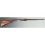 BSA Standard No. 2 .22 air rifle with named, chequered and shaped grip, storage compartment to the