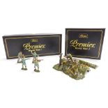 Two Britains Premier World War I diecast model soldier sets 'Over The Top' British Trench with