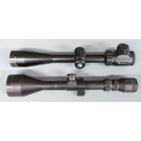 Two rifle scopes Bresser 16-18x40 and Deerfield Model 21050 3-9x50.