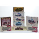 Nine Corgi and Corgi Classics diecast model commercial vehicles including The Brewery Collection,