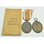 Two German Army WW2 Nazi Third Reich Atlantic Wall medals