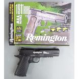 Remington 1911 RAC Tactical .177 air pistol with multi-shot magazine, serial number RW7101517, in