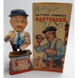 Rosko Toys Charley Weaver battery powered Bartender, 0650, in original box.