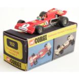 Corgi Toys diecast model Ferrari 312 B2 with red body and racing number 5, 152, in original