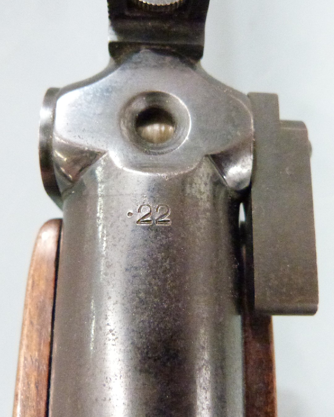 Webley Mark 3 .22 air rifle with semi-pistol grip, named plaque inset to the stock and adjustable - Image 5 of 5