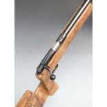 Anschutz model Match 54 18 series .22 bolt-action target rifle with adjustable cheek piece, butt