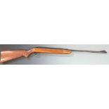 BSA Airsporter MkII .22 air rifle with semi-pistol grip and adjustable pop-up sights, serial